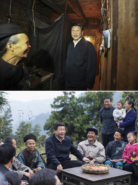 Xi makes poverty relief trip to Hunan