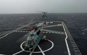 PLA warships crosses equator on training mission