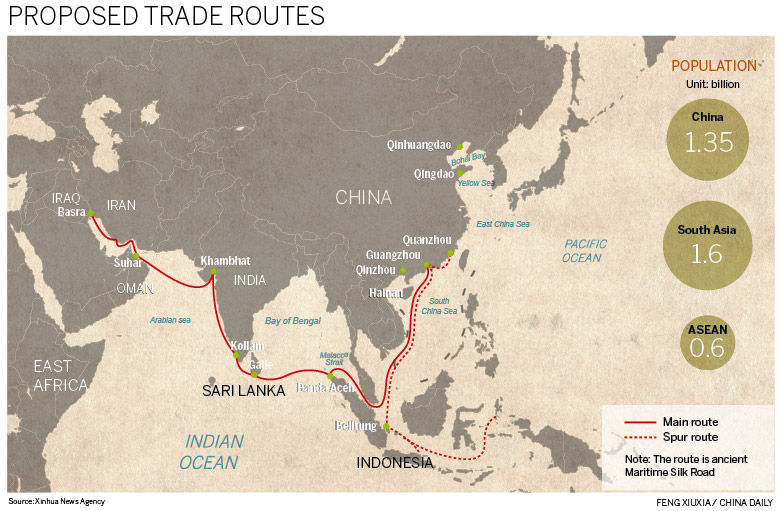 Cities seek hub status on Maritime Silk Road
