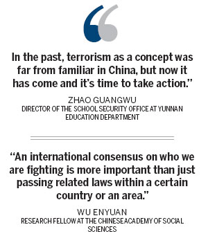Schools spread the word in fight against terrorism