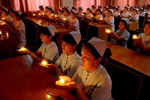 Fire therapy still warms hearts in China