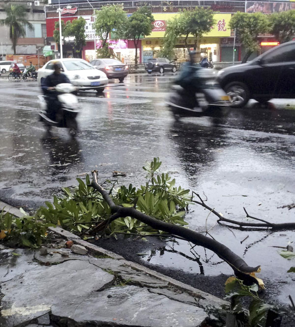 Tropical storm Hagibis lashes China's coast