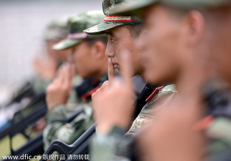 Military signal tactics on show in Nanjing