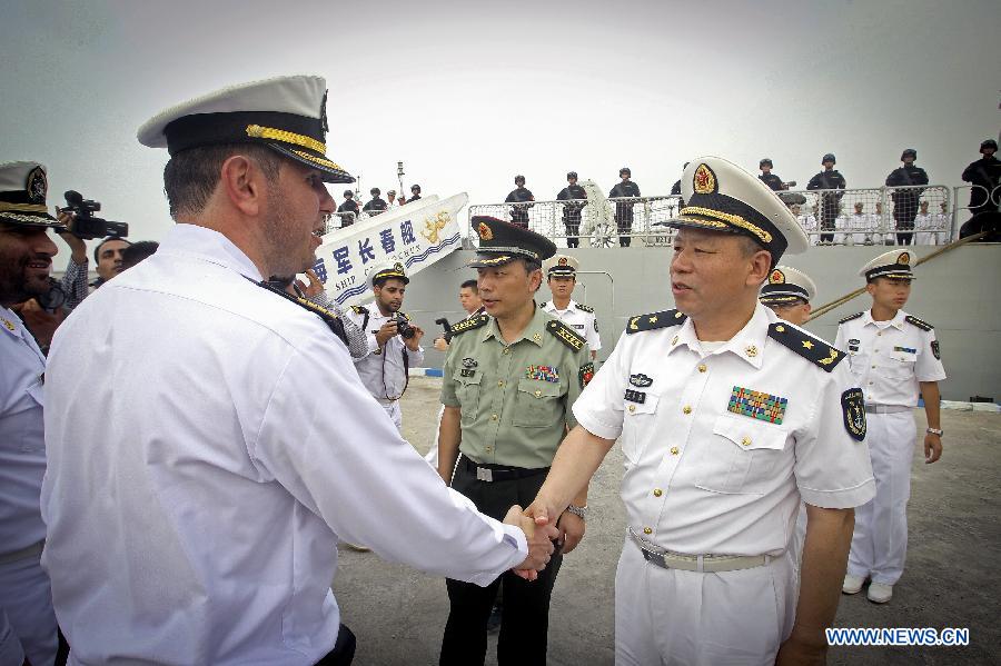 Chinese naval fleet arrives in Iran for visit