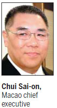 Beijing installs Chui as Macao chief executive