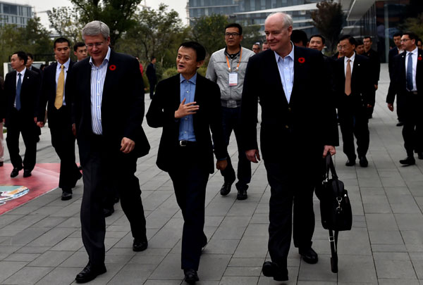 Canadian PM meets Alibaba's Jack Ma for SME growth