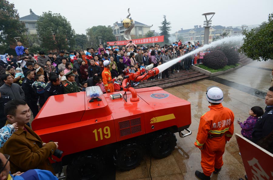 Fire fighting drills held across China
