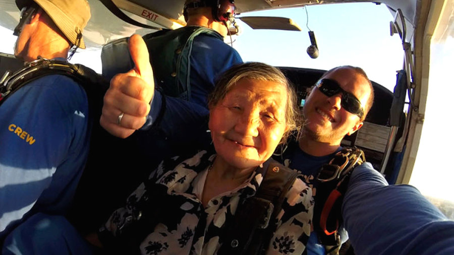 81-year-old skydives in Australia