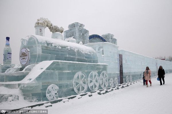 Harbin gets ready for ice and snow festival