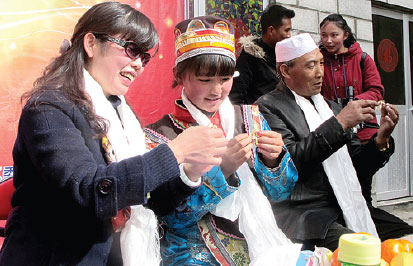 In Tibet, two celebrations coincide