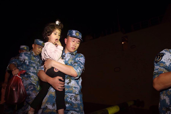 China helps 10 countries evacuate nationals from Yemen