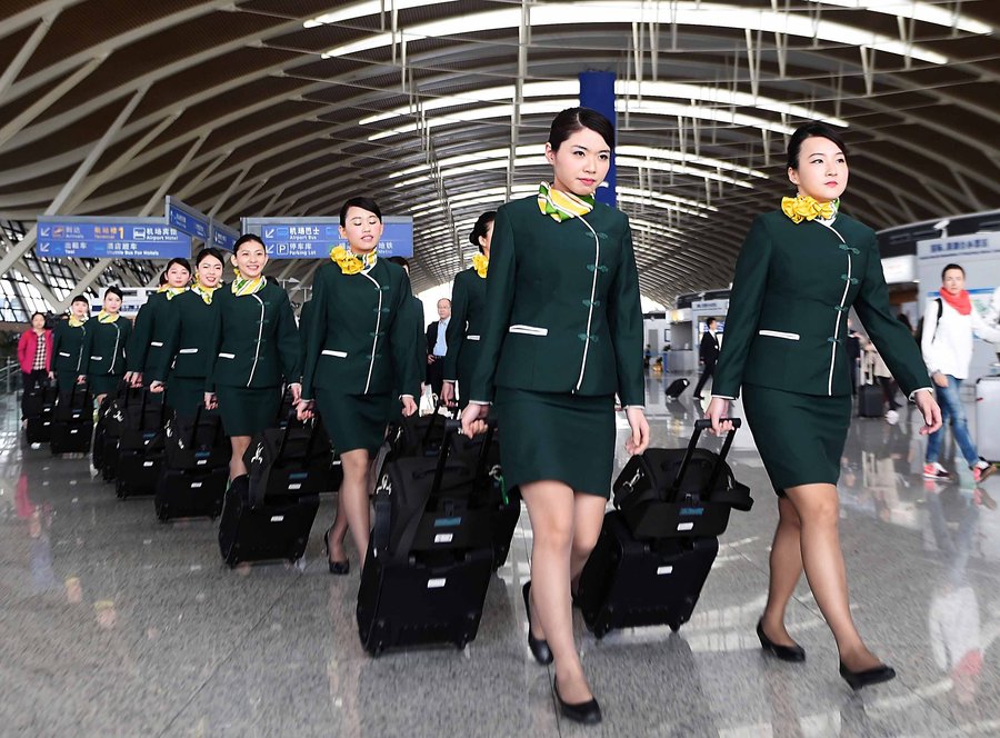 Taiwan flight attendants find new route