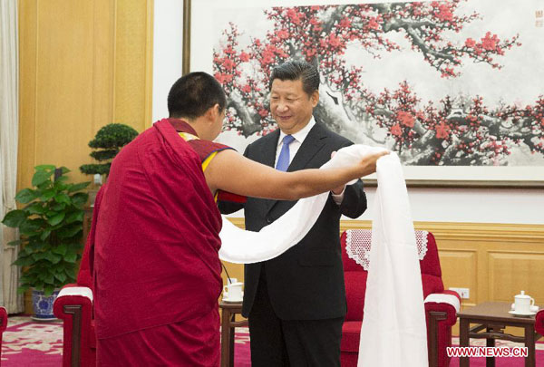 President Xi urges Panchen Lama to carry on patriotism
