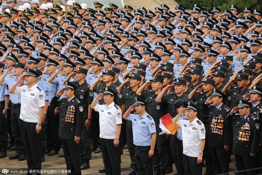 Beijing police prepare for upcoming events