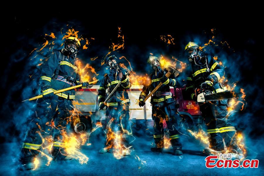 Firefighters launch Hollywood-style posters