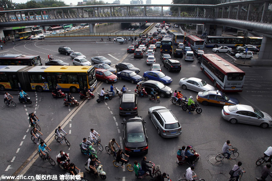 Beijing sees heavy traffic jams after parade holiday