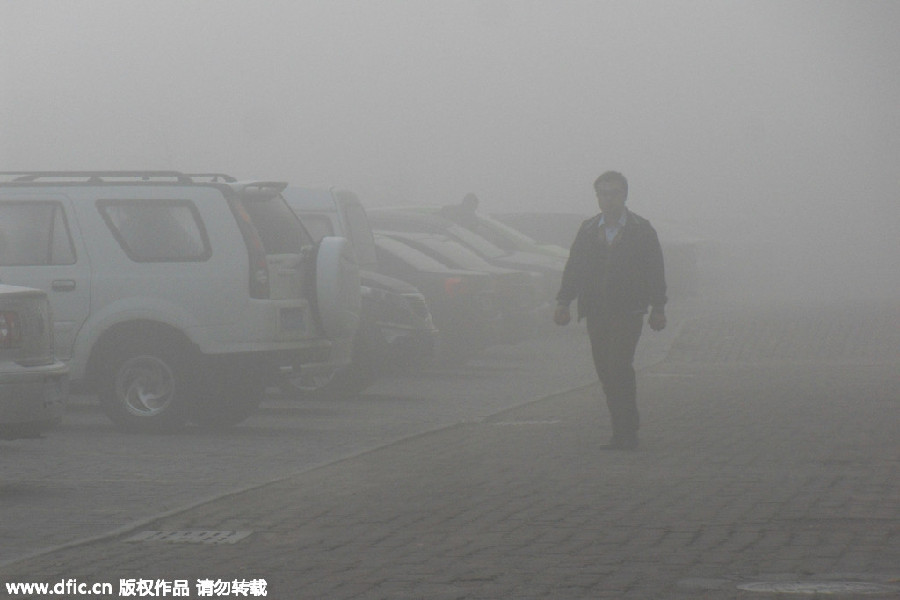 Smog, haze envelops many Chinese cities