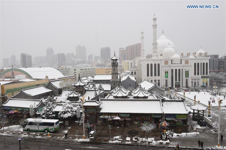 Heavy snowfall hits vast area of N China