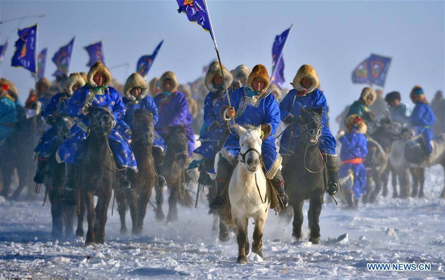 Horse folk cultural festival kicks off in N China's Inner Mongolia