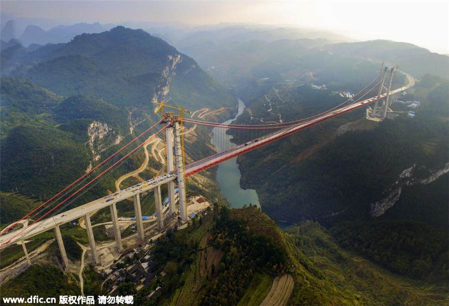 World's second highest bridge in Southwest China put into operation