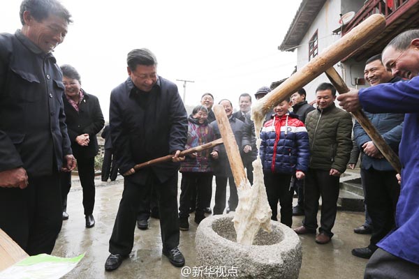 Xi highlights rural poverty relief