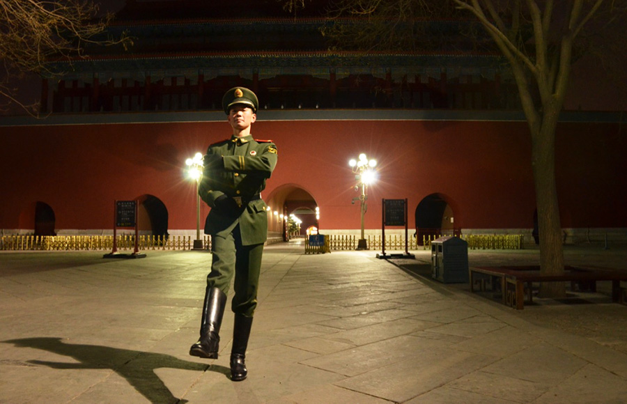 Practice makes perfect for flag party on eve of Year of the Monkey