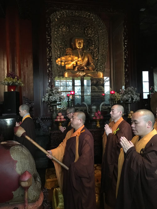 Monks in Beijing pray for the victims of Taiwan earthquake