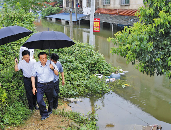 Li: Ensure safety in flood areas