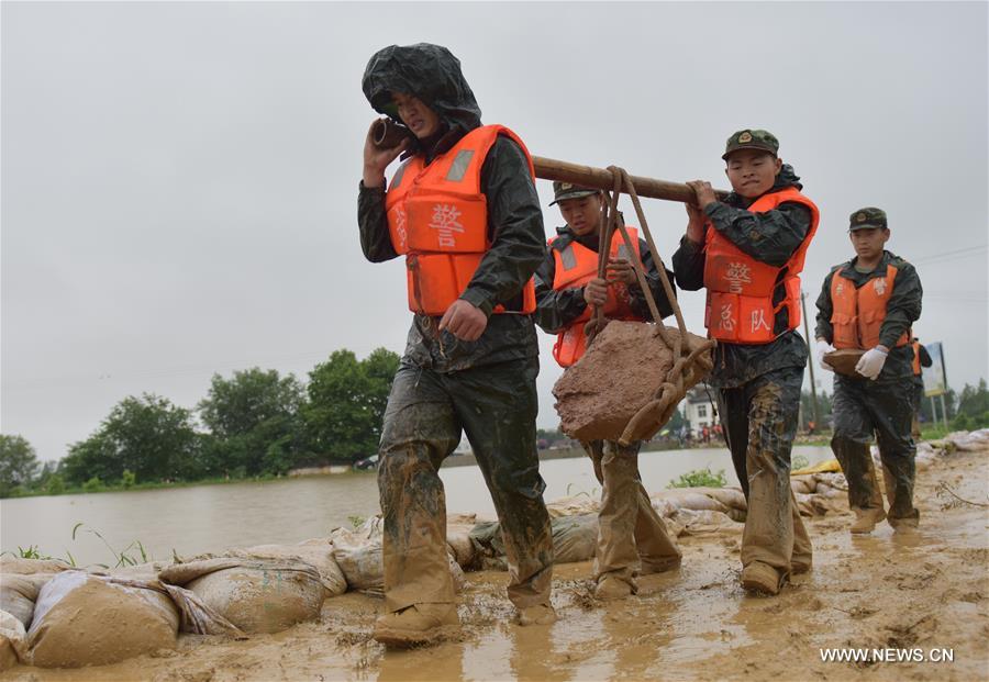 Continuous rainfalls affect millions of people across China