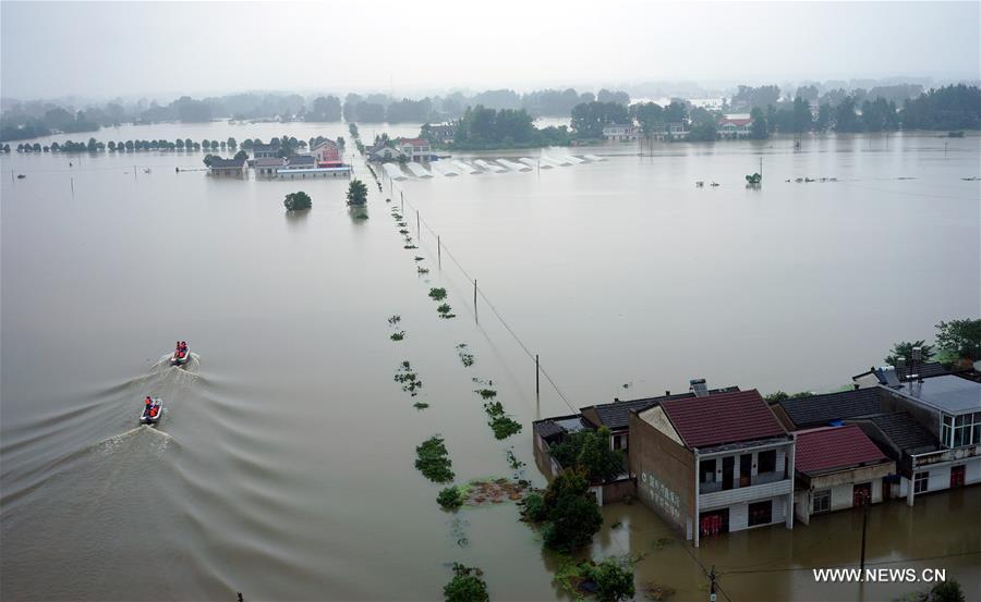 Continuous rainfalls affect millions of people across China