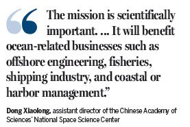 Joint Sino-French satellite to study ocean waves, wind