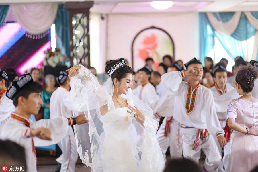 Dancing, food and religion, all in a Xinjiang wedding