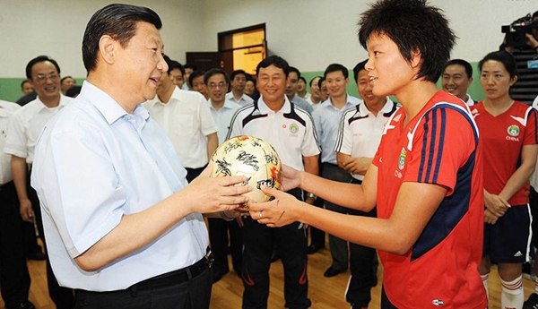 Take a glimpse into soccer-related gifts of Xi