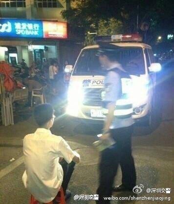 Violators punished by staring at high beams in Shenzhen