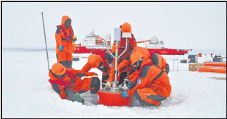 Making observations in a world of drifting ice