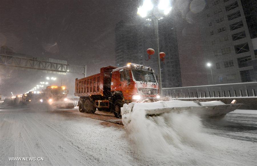 Heavy snow disrupts life in Urumqi