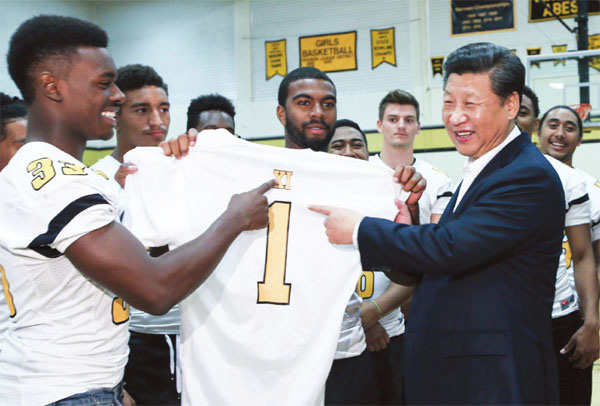 A glimpse into sports-related gifts Xi received