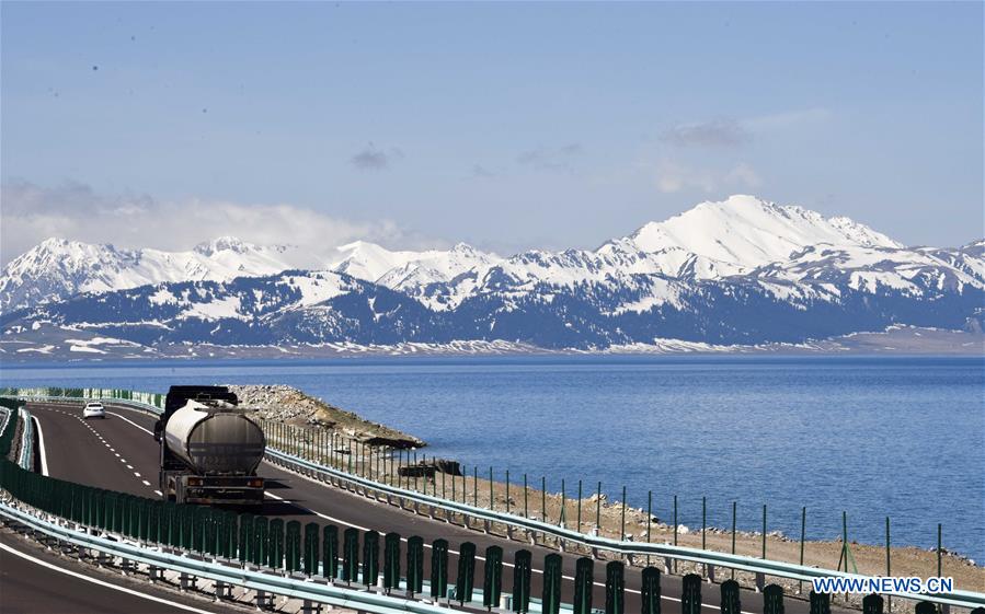 Amazing scenery of Sayram Lake in Xinjiang