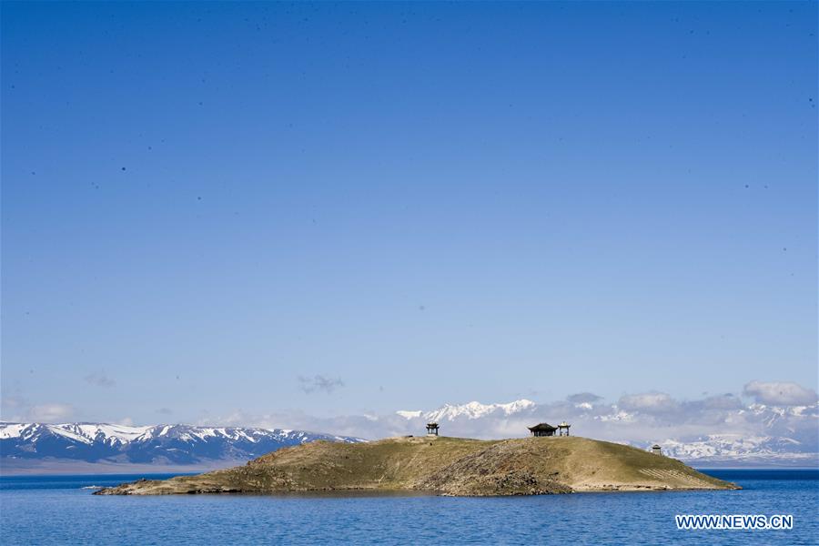 Amazing scenery of Sayram Lake in Xinjiang