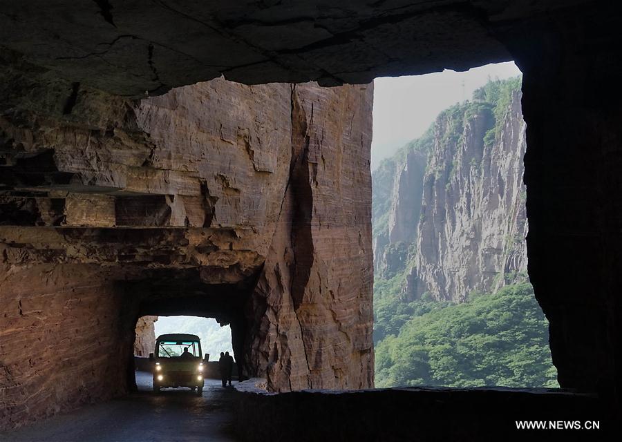 In pics: Miraculous road at Guoliang cliff corridor in Henan