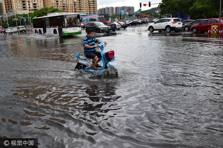 Torrential rain leaves many parts of China flooded