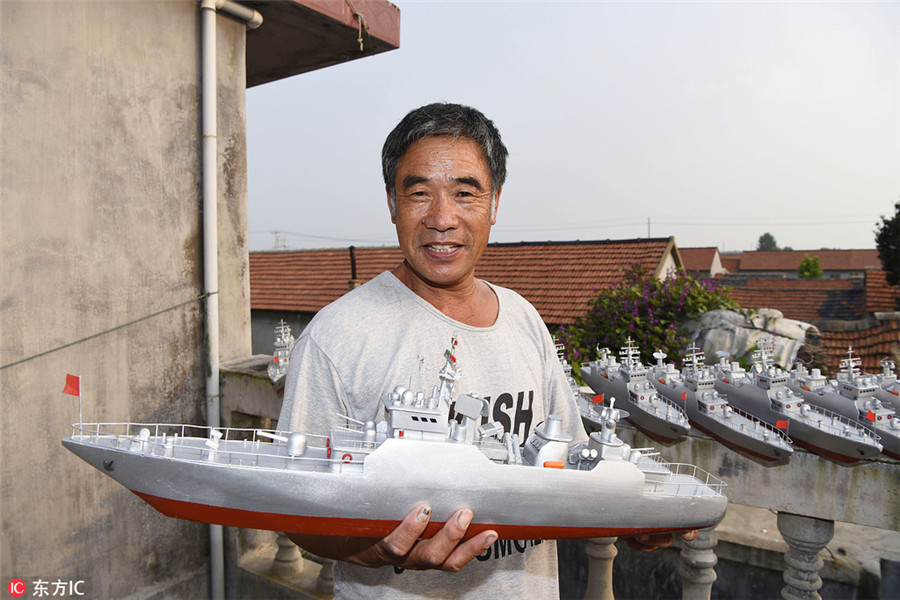 Hobbyists create ship, jet fighter and sports car