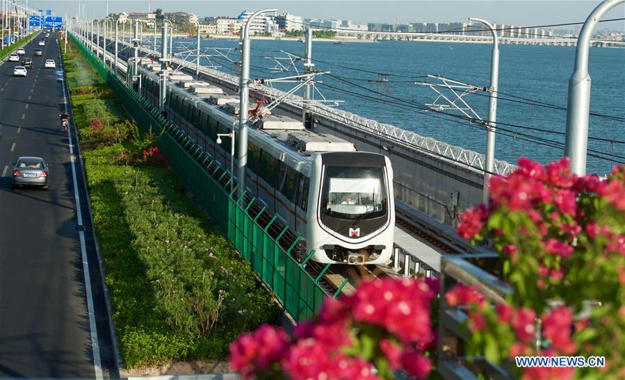 Sea-view subway complets 6-day test operation in Xiamen
