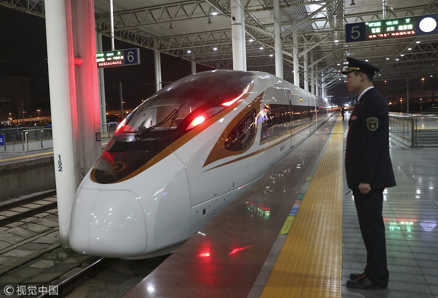Fuxing bullet trains fly on new routes