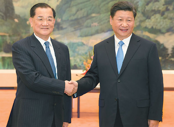 Xi urges cross-Straits honoring of history