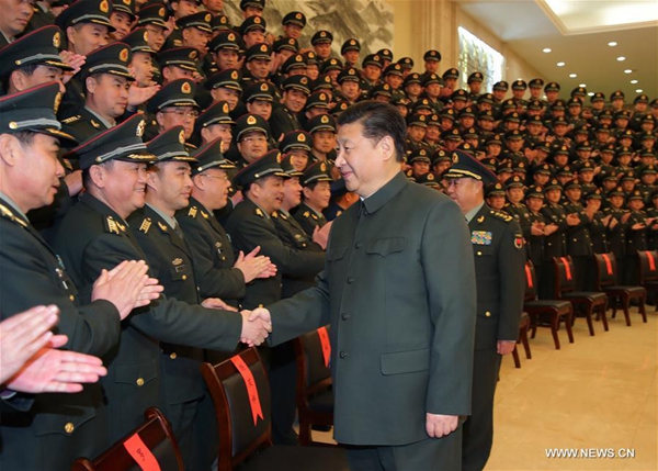 Xi meets local senior officers, stresses CPC's leadership over army