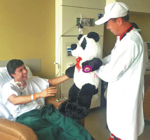 A plush panda, a 'China Leg' and a new love