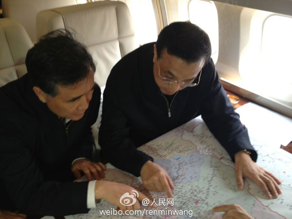 Premier heads for quake-hit zone in Sichuan