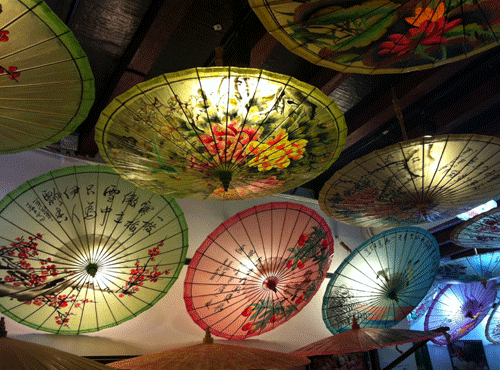 The revived Chinese oil paper umbrella