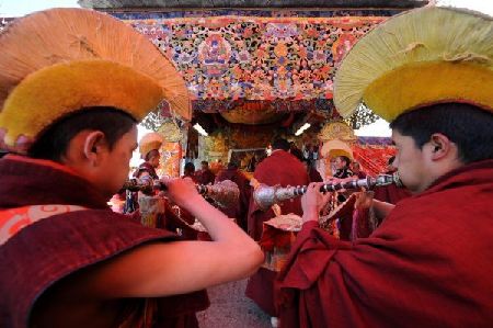 100,000 Tibetans celebrate Buddhism festival in Lhasa